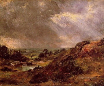 John Constable Painting - Branch Hill Pond Hampstead Romantic John Constable